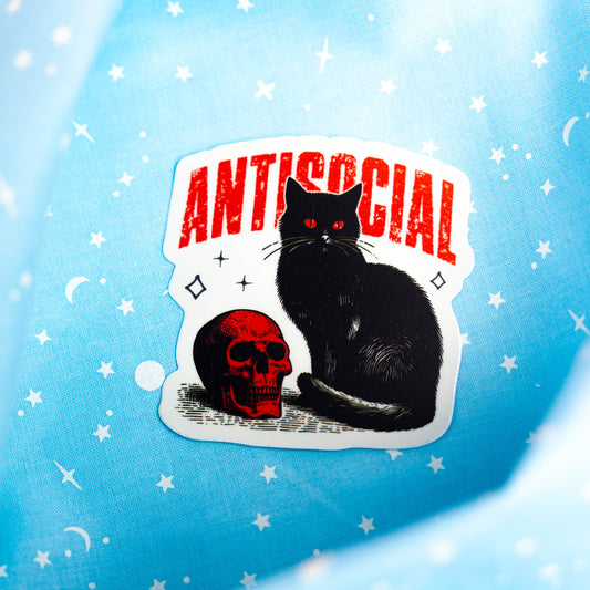 Antisocial - Sticker by Yarnival Stickers