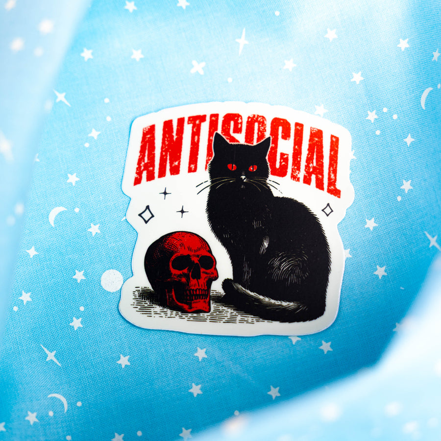 Antisocial - Sticker by Yarnival Stickers