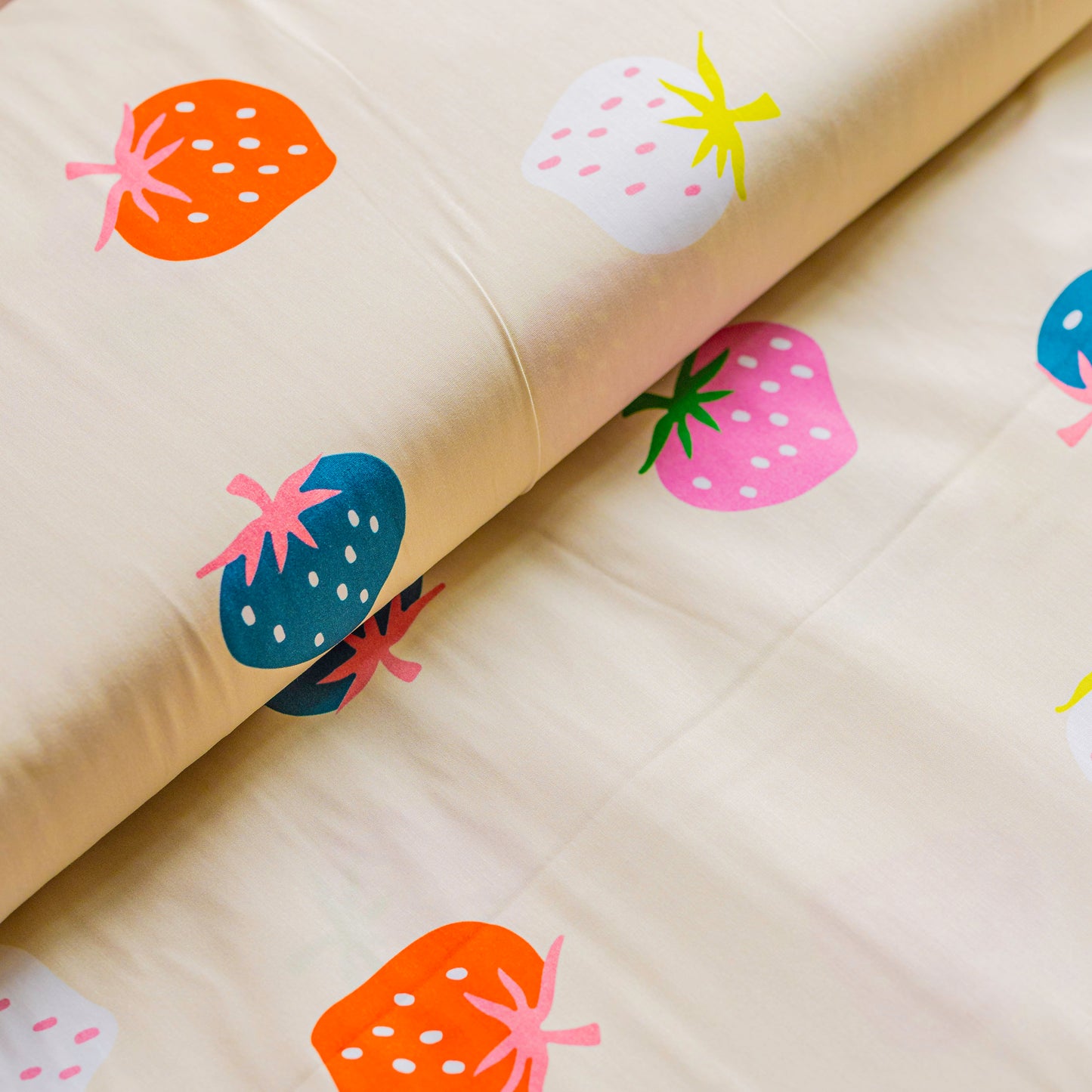 Ruby Star Society 108" Backing Strawberry by Kimberly Kight  Natural