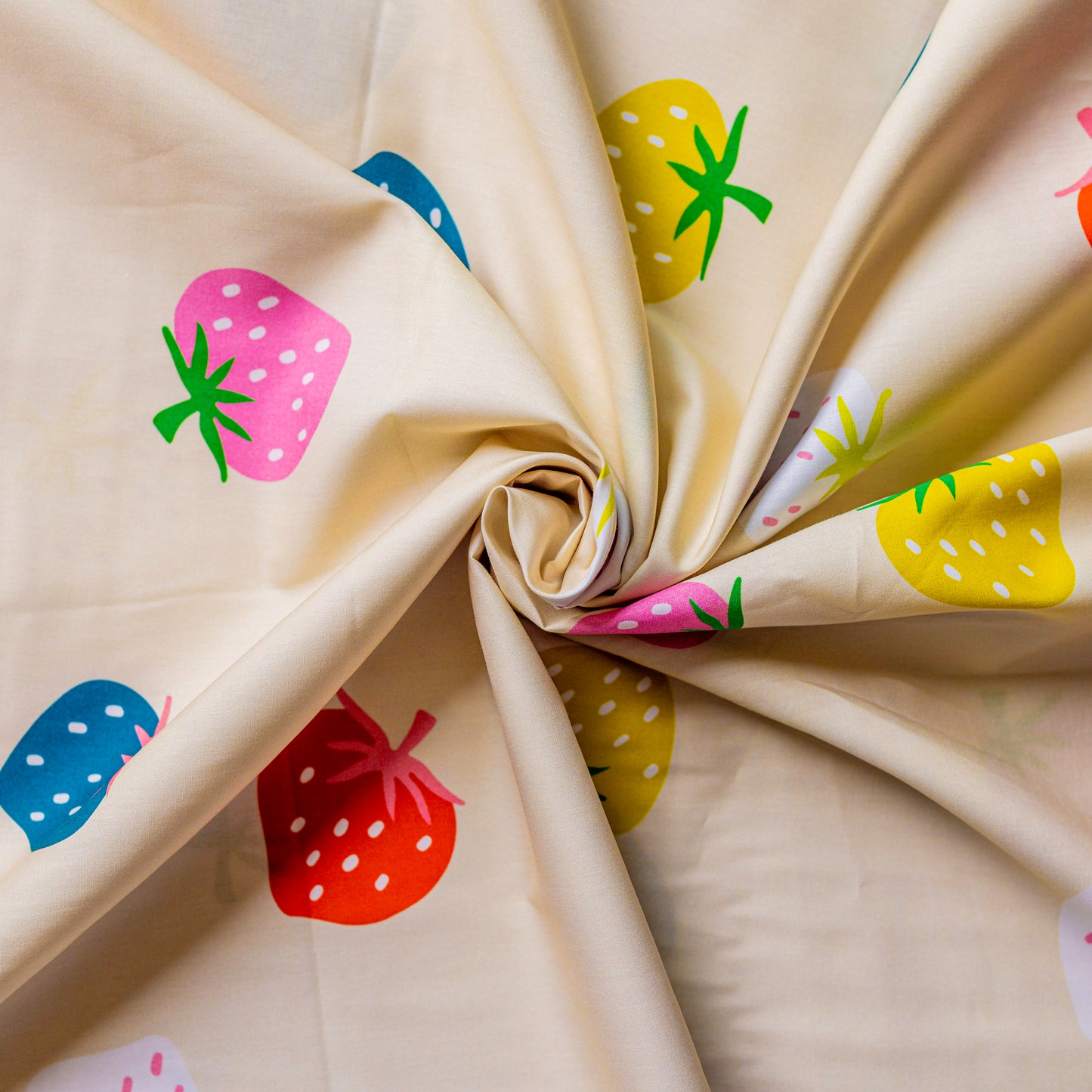 Ruby Star Society 108" Backing Strawberry by Kimberly Kight  Natural