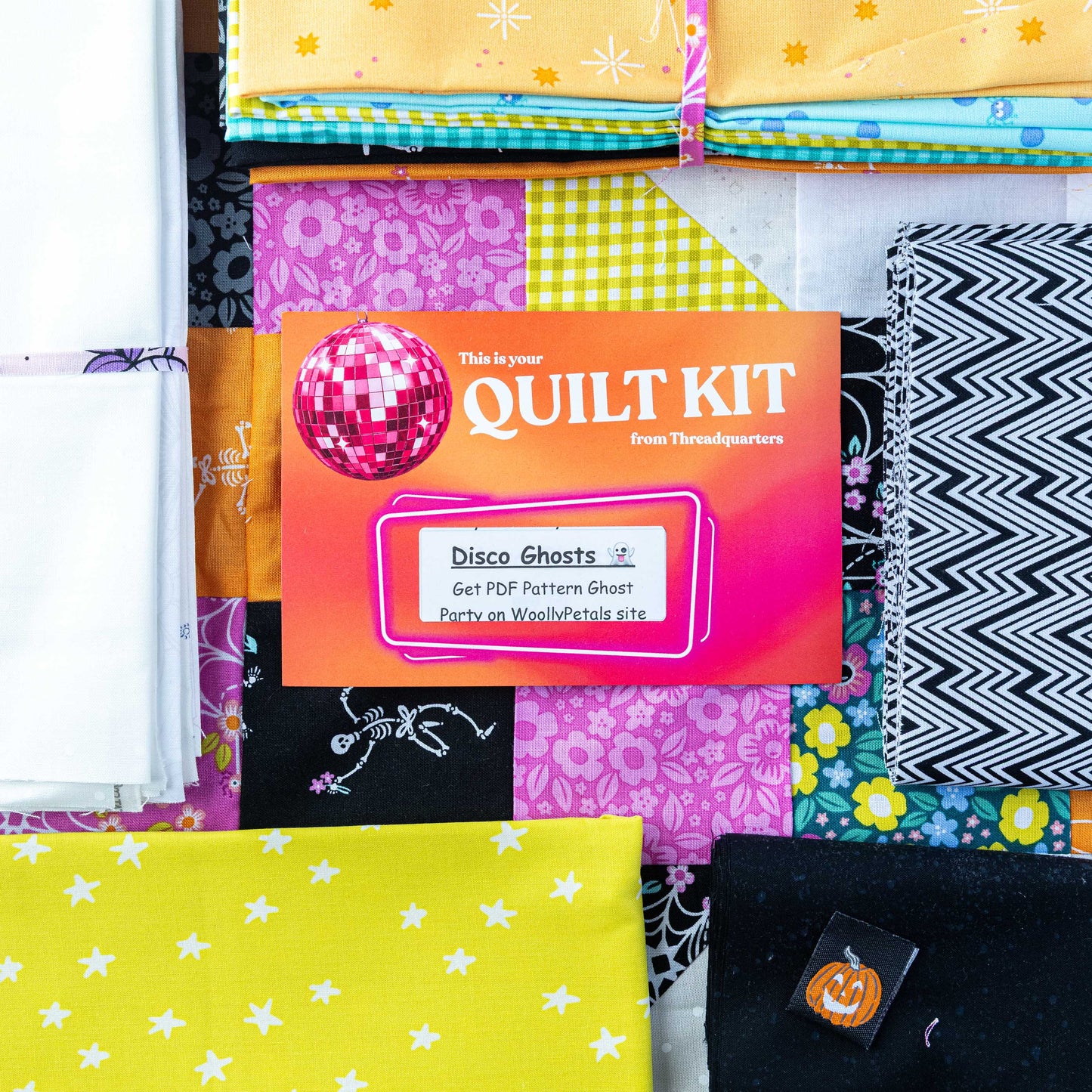 Disco Ghosts Quilt Kit