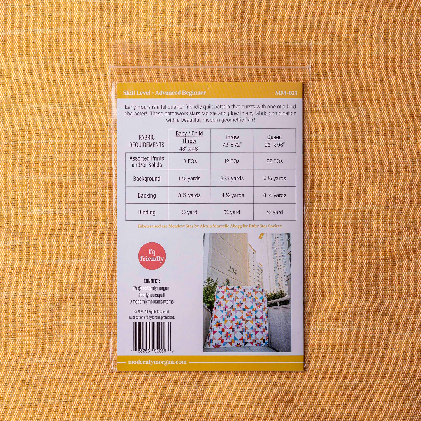 Early Hours Paper Pattern by Modernly Morgan
