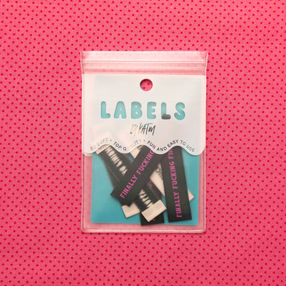 Finally Fucking Finished Labels by Kylie and the Machine