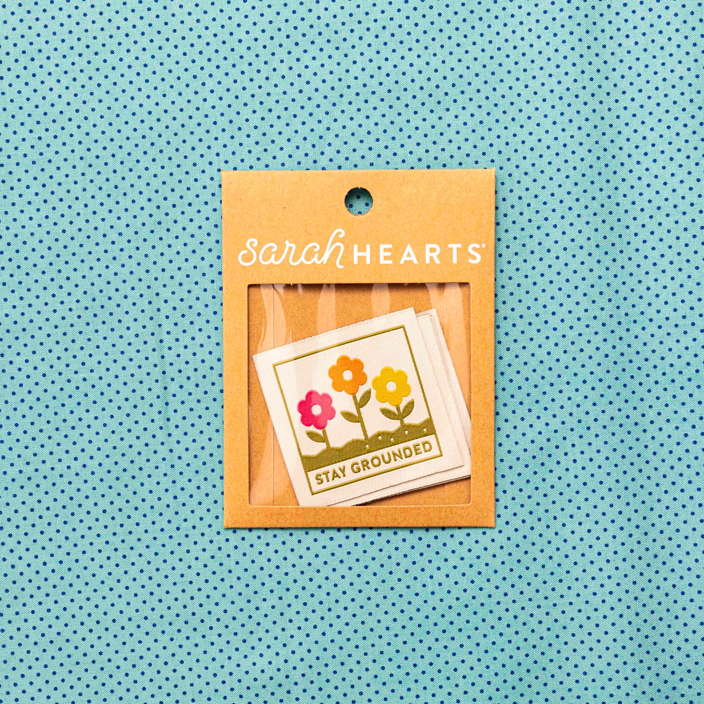 Stay Grounded Large Woven Labels by Sarah Hearts