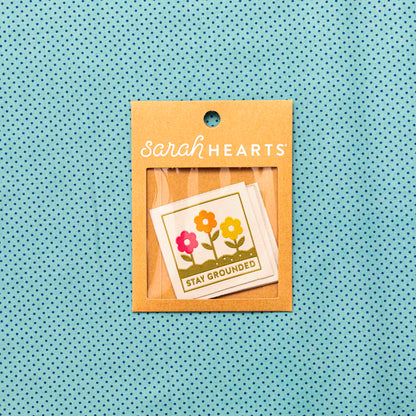 Stay Grounded Large Woven Labels by Sarah Hearts