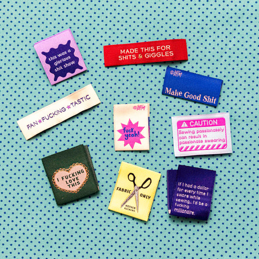 'The Sweary Sewist #4' Label Collection by Kylie and the Machine