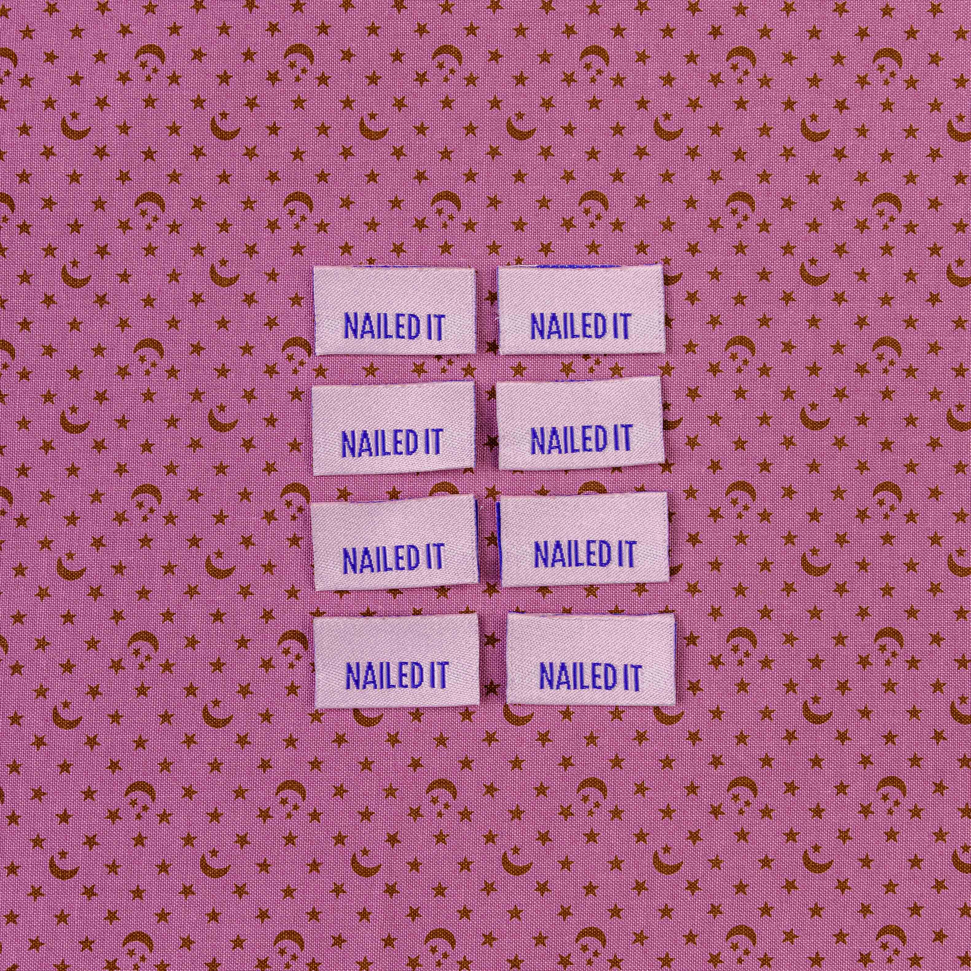 Nailed It Dual Sided Premium Designer Labels by Sew Anonymous ...