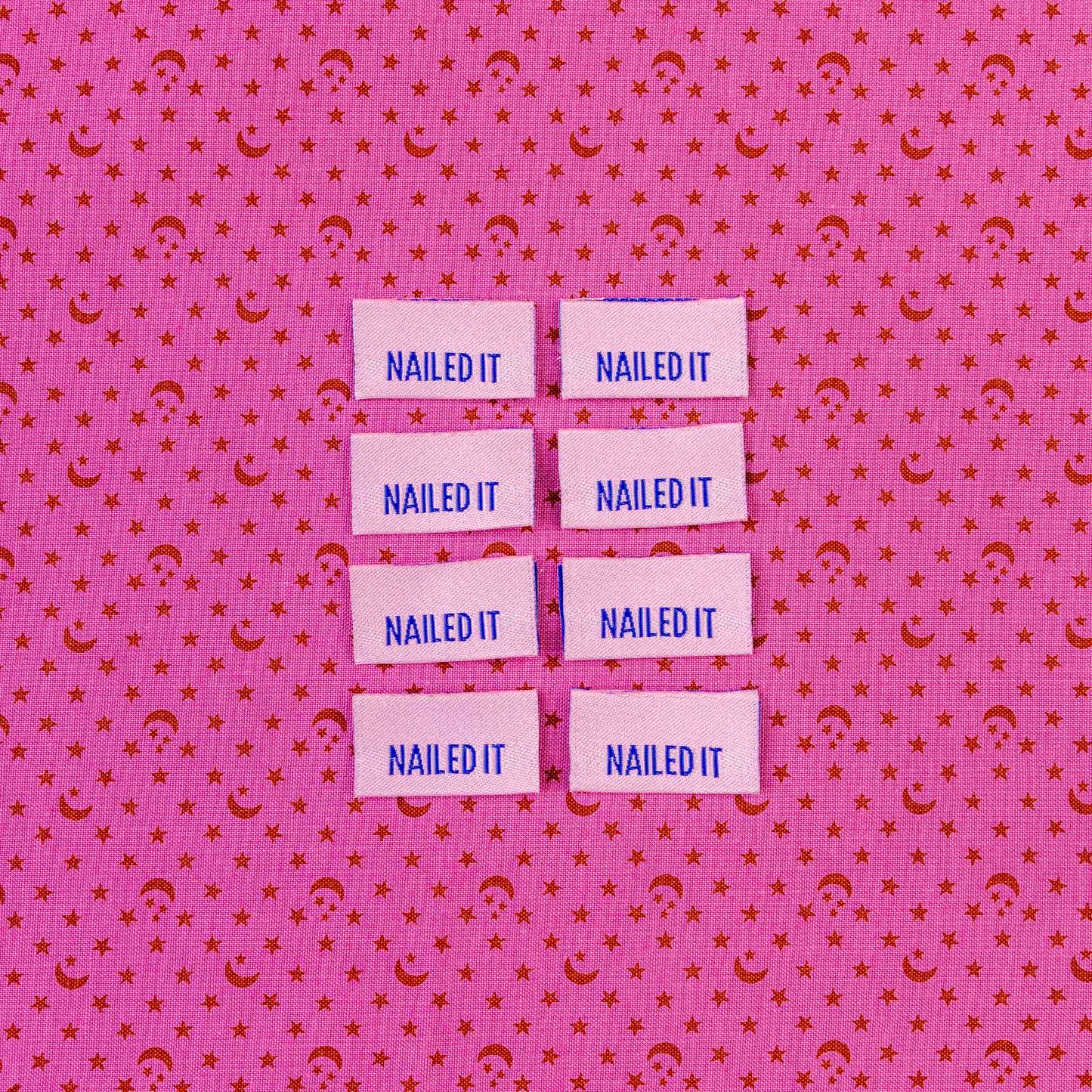 Nailed It Dual Sided Premium Designer Labels by Sew Anonymous