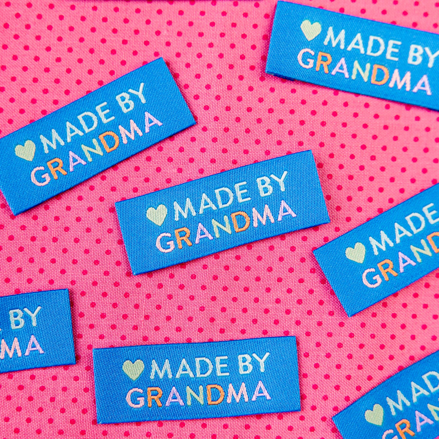 Made by Grandma Woven Labels by Sarah Hearts