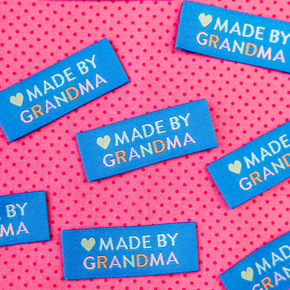 Made by Grandma Woven Labels by Sarah Hearts
