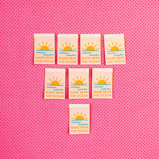 Made Near the Ocean Woven Labels by Sarah Hearts