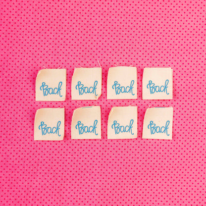 Back Organic Cotton Labels by Sarah Hearts