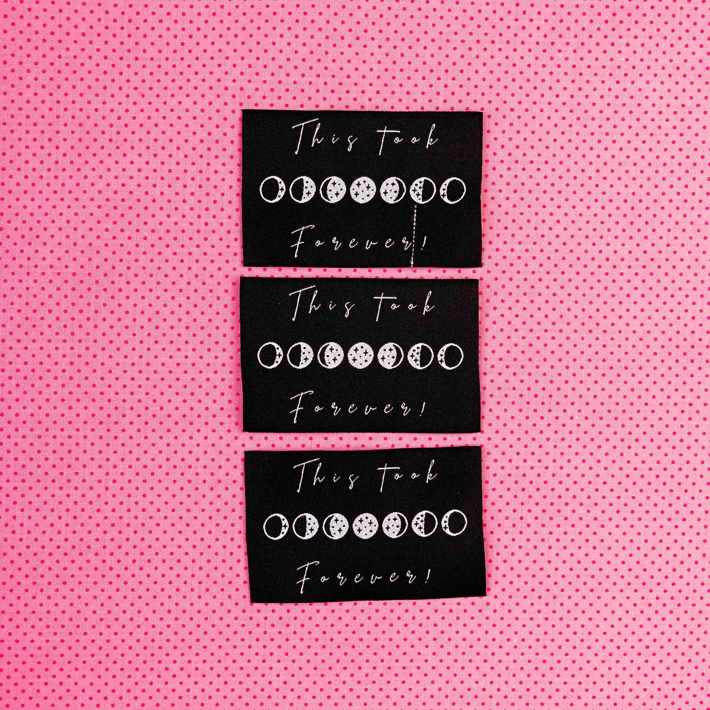 This Took Forever Premium Designer Labels by Sew Anonymous