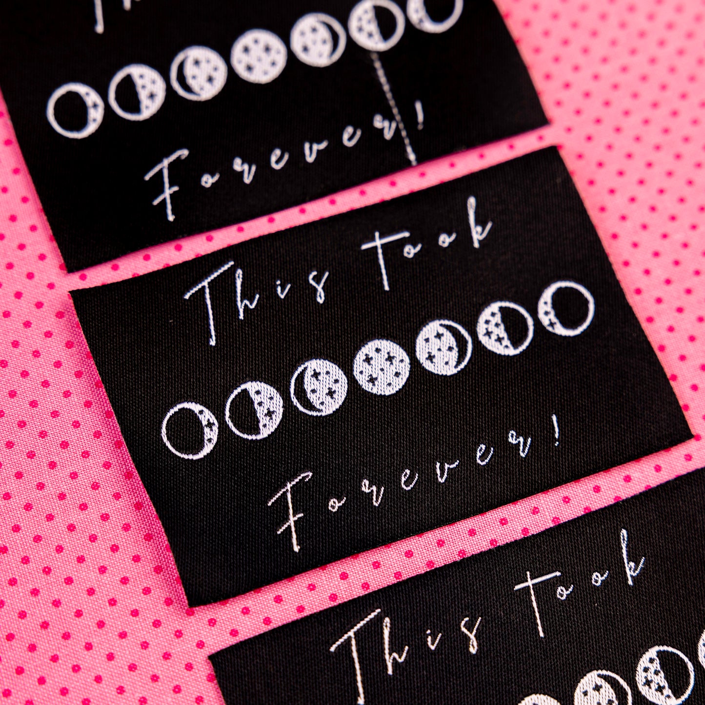 This Took Forever Premium Designer Labels by Sew Anonymous