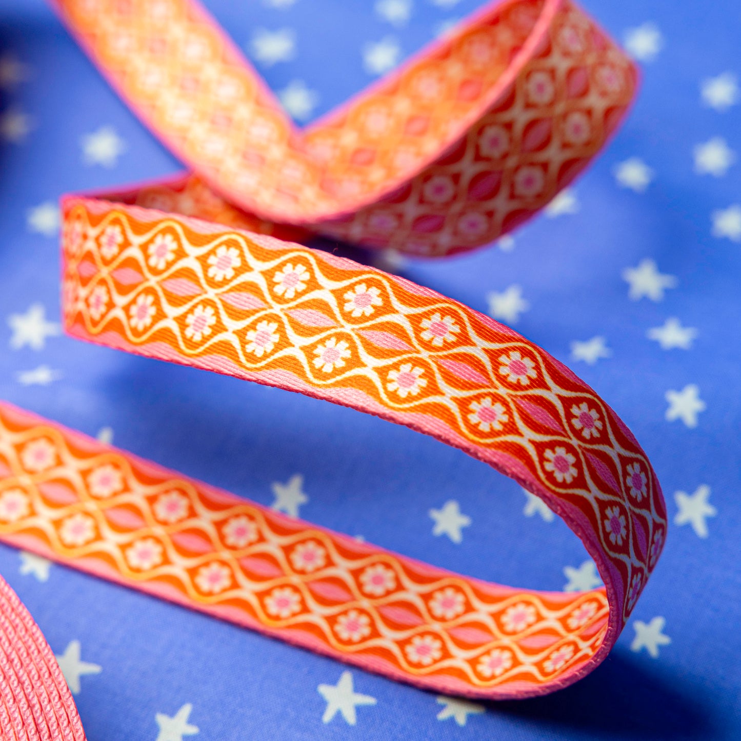 1" Endpaper in Balmy Webbing by Melody Miller for Stitch Supply