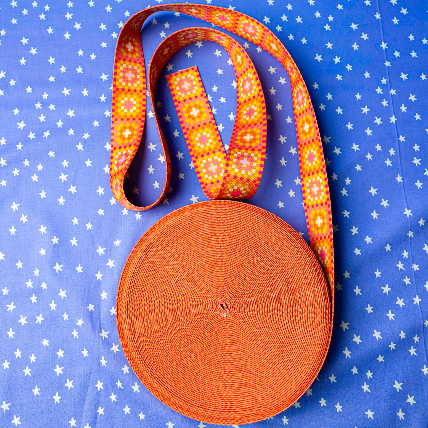 1.5" Granny Sq Caramel Webbing by Alexia Abegg for Stitch Supply