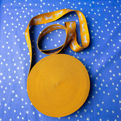 1.5" Snow Leopards Webbing by Rashida Coleman Hale for Stitch Supply