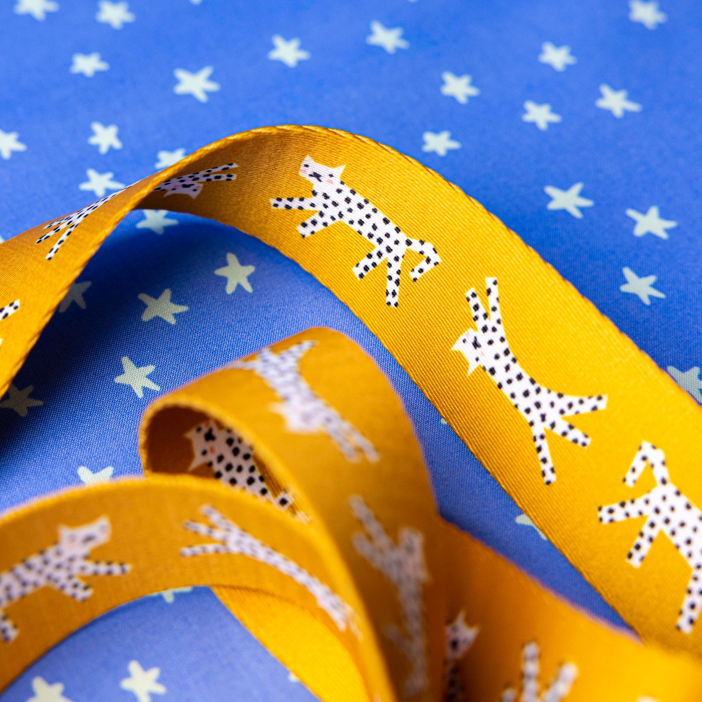 1.5" Snow Leopards Webbing by Rashida Coleman Hale for Stitch Supply