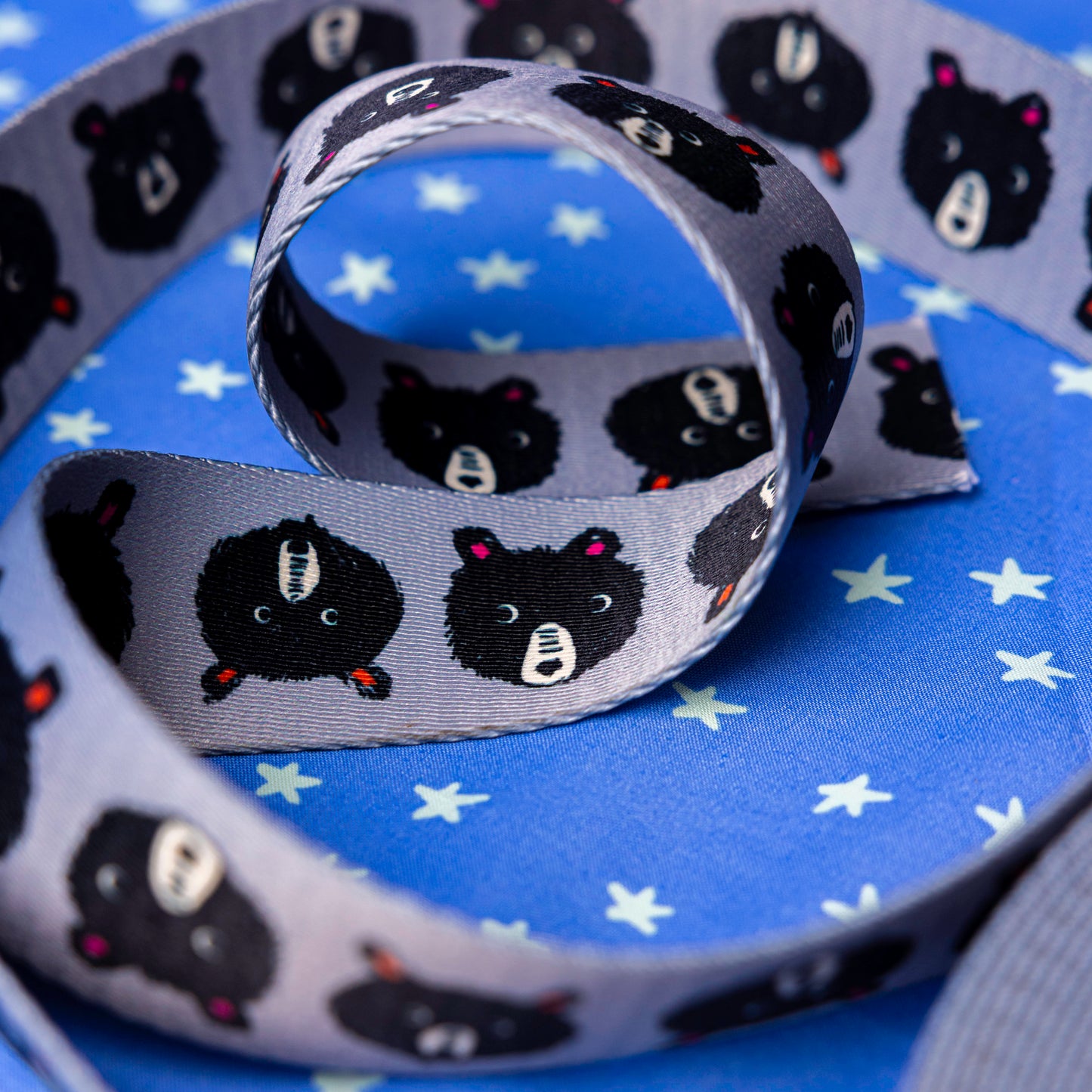 1.5" Teddy And The Bear Webbing by Sarah Watts for Stitch Supply
