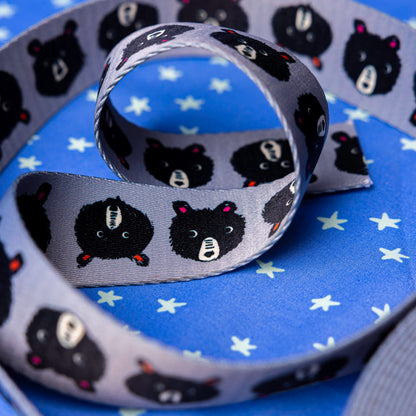 1.5" Teddy And The Bear Webbing by Sarah Watts for Stitch Supply
