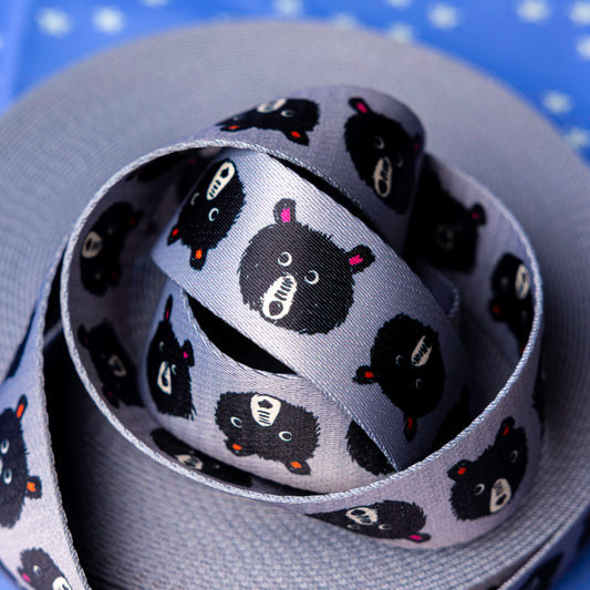 1.5" Teddy And The Bear Webbing by Sarah Watts for Stitch Supply