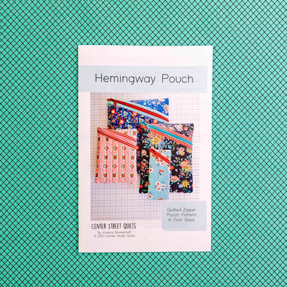 Hemingway Pouch Paper Pattern by Center Street Quilts