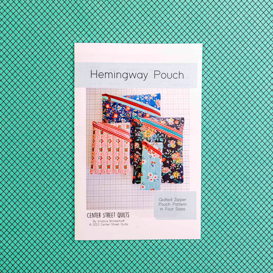 Hemingway Pouch Paper Pattern by Center Street Quilts