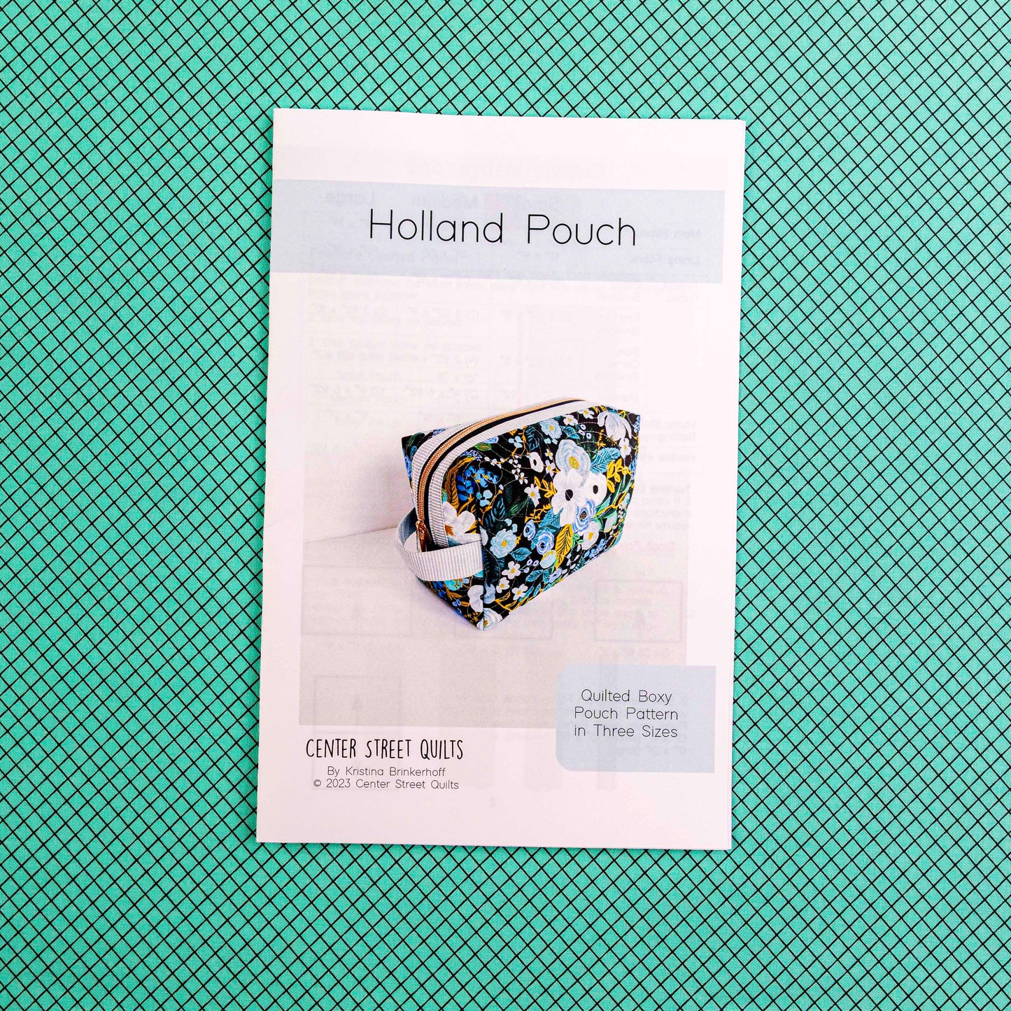 Holland Pouch Paper Pattern by Center Street Quilts