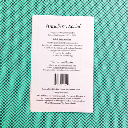 Strawberry Social Paper Pattern by The Pattern Basket