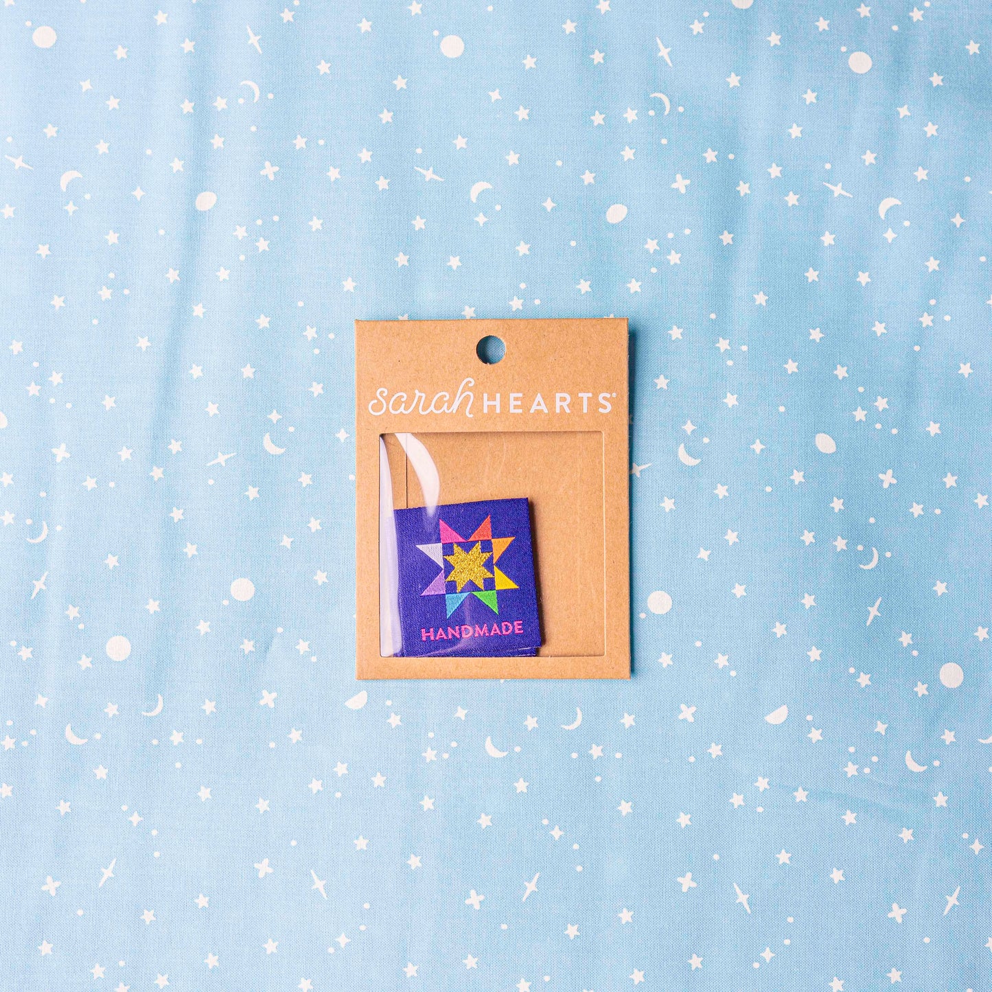 Handmade Quilt Star Large Woven Labels by Sarah Hearts