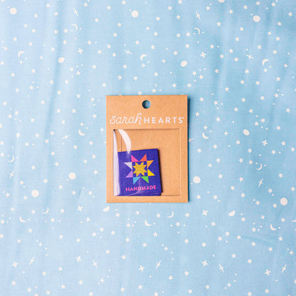 Handmade Quilt Star Large Woven Labels by Sarah Hearts