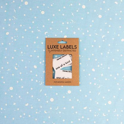 Dual Sided One of a Kind, Just Like You - Cotton Luxe Sew In Label by Intensely Distracted