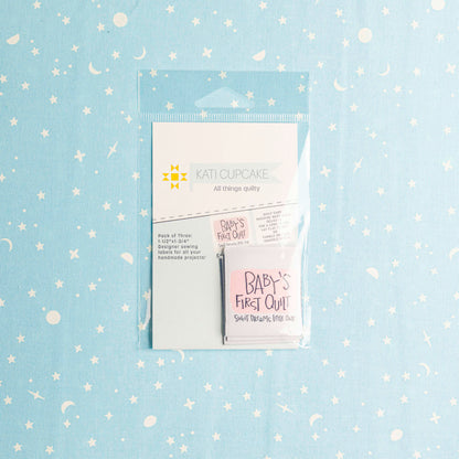 Baby’s First Quilt - Pink Sewing Labels by Kati Cupcake