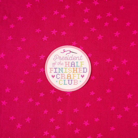 President of the Half Finished Craft Club Sticker by TheHissinKitten