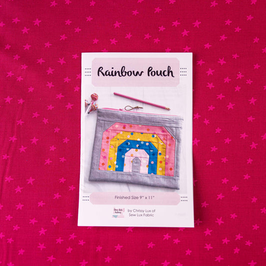 Rainbow Pouch Paper Pattern by Sew Lux
