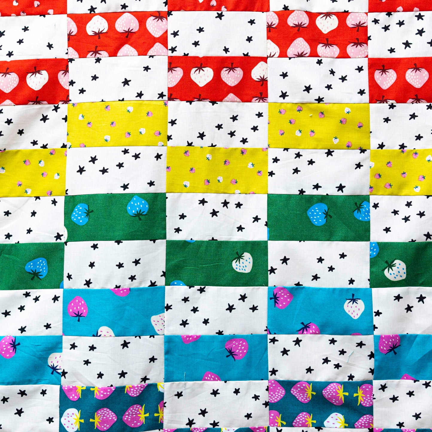 Strawberry Rainbow Quilt Kit