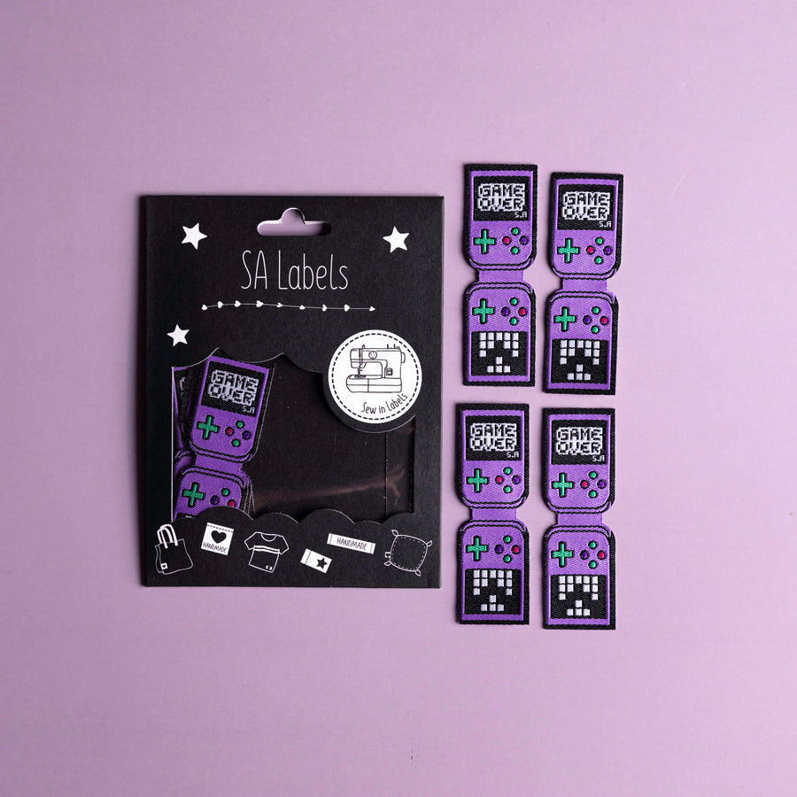 Retro Gamer Premium Designer Labels by Sew Anonymous