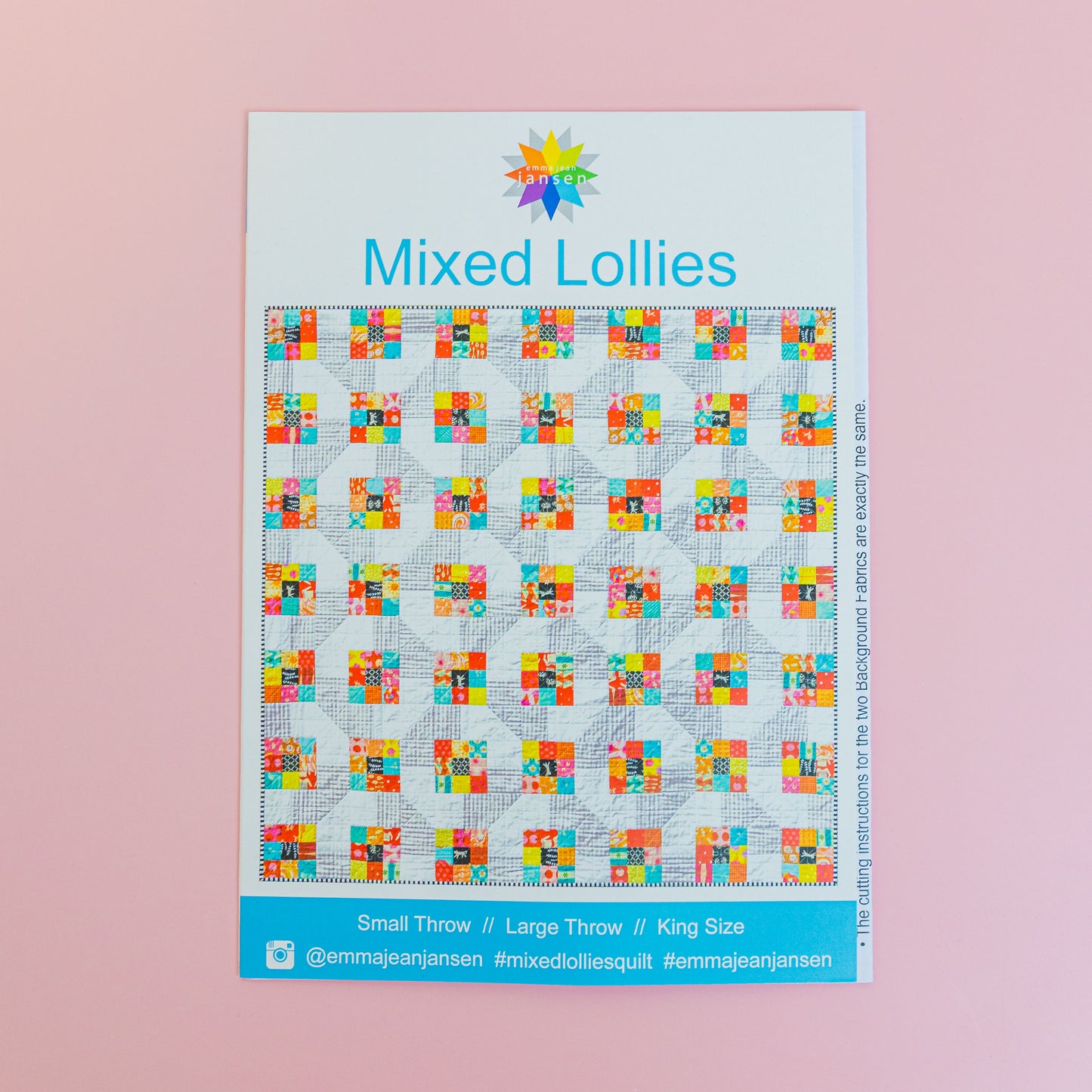 Mixed Lollies Paper Pattern by: Emma Jean Jansen #EJ049