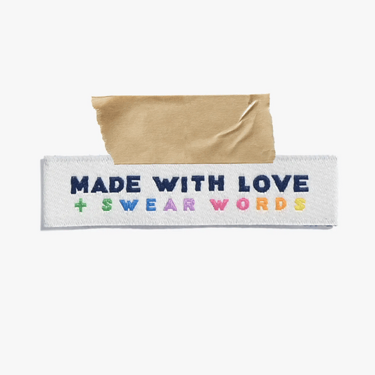 Made With Love And Swear Words Labels by Kylie and the Machine