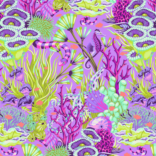 Floral Reef - REEF WHAT YOU SEW PWTP264 Ultraviolet - Tula Pink