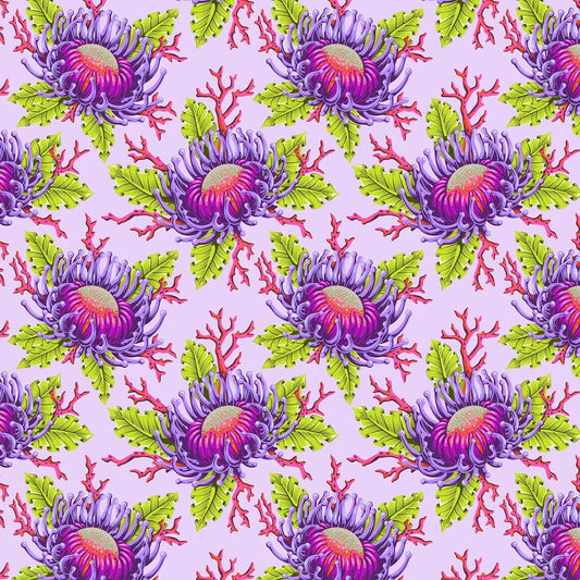 Floral Reef - FRIENDS & ANEMONES PWTP265 Ultraviolet - Tula Pink