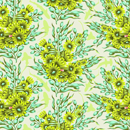 Floral Reef - SHADOW SHARKS PWTP267 Seagrass - Tula Pink