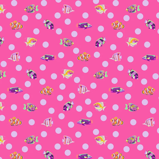 Floral Reef - SCHOOL CROSSING PWTP268 Delphine - Tula Pink