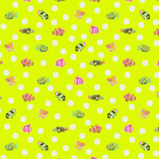Floral Reef - SCHOOL CROSSING PWTP268 Seagrass - Tula Pink
