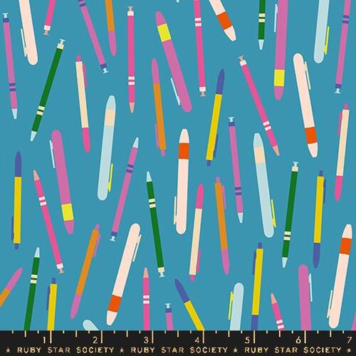 Salutations Pens Vintage Blue RS1093 14 - by Rashida Coleman Hale - Ruby Star Society