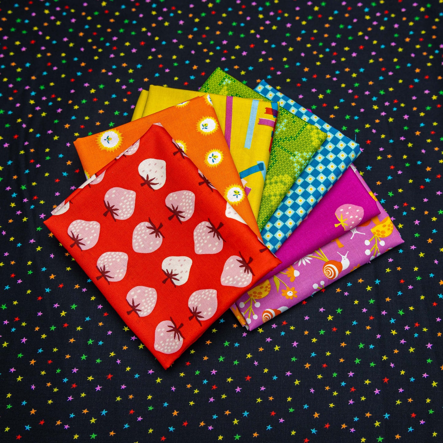 Roy G Biv 7 pc Fat Quarter Bundle
