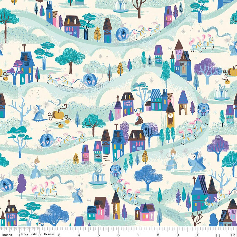 Wishes Moonlight Vintage White Sparkle by Jill Howarth for Riley Blake Designs