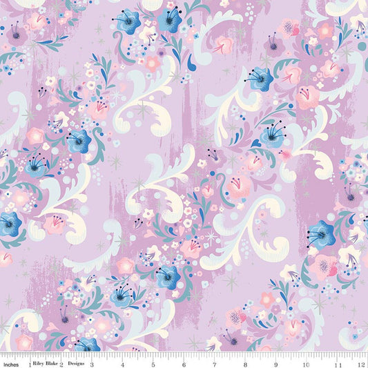 PREORDER: Wishes Cindy's Flowers Vanity Sparkle by Jill Howarth for Riley Blake Designs