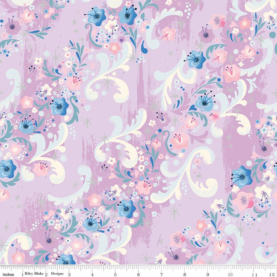 Wishes Cindy's Flowers Vanity Sparkle by Jill Howarth for Riley Blake Designs