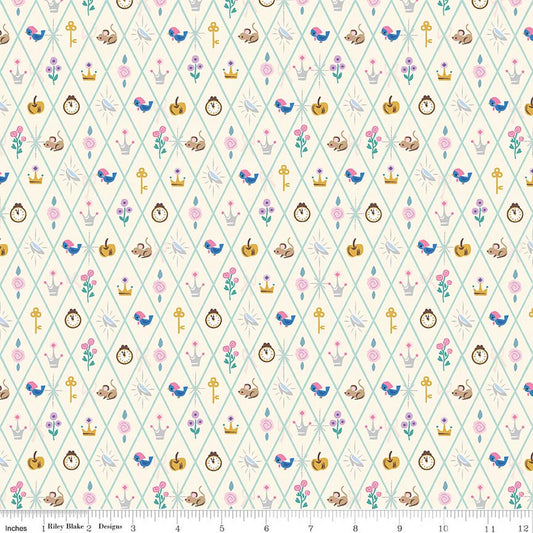 PREORDER: Wishes Diamond Vintage White Sparkle by Jill Howarth for Riley Blake Designs